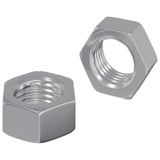 Vidaxl zeshoekige moer 2 pcs zilver m6 ijzer
