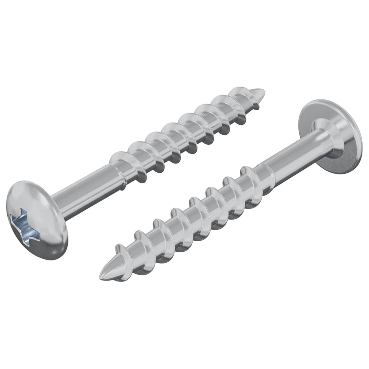 Vidaxl bout 2 pcs zilver 9,8 x 35 mm ijzer