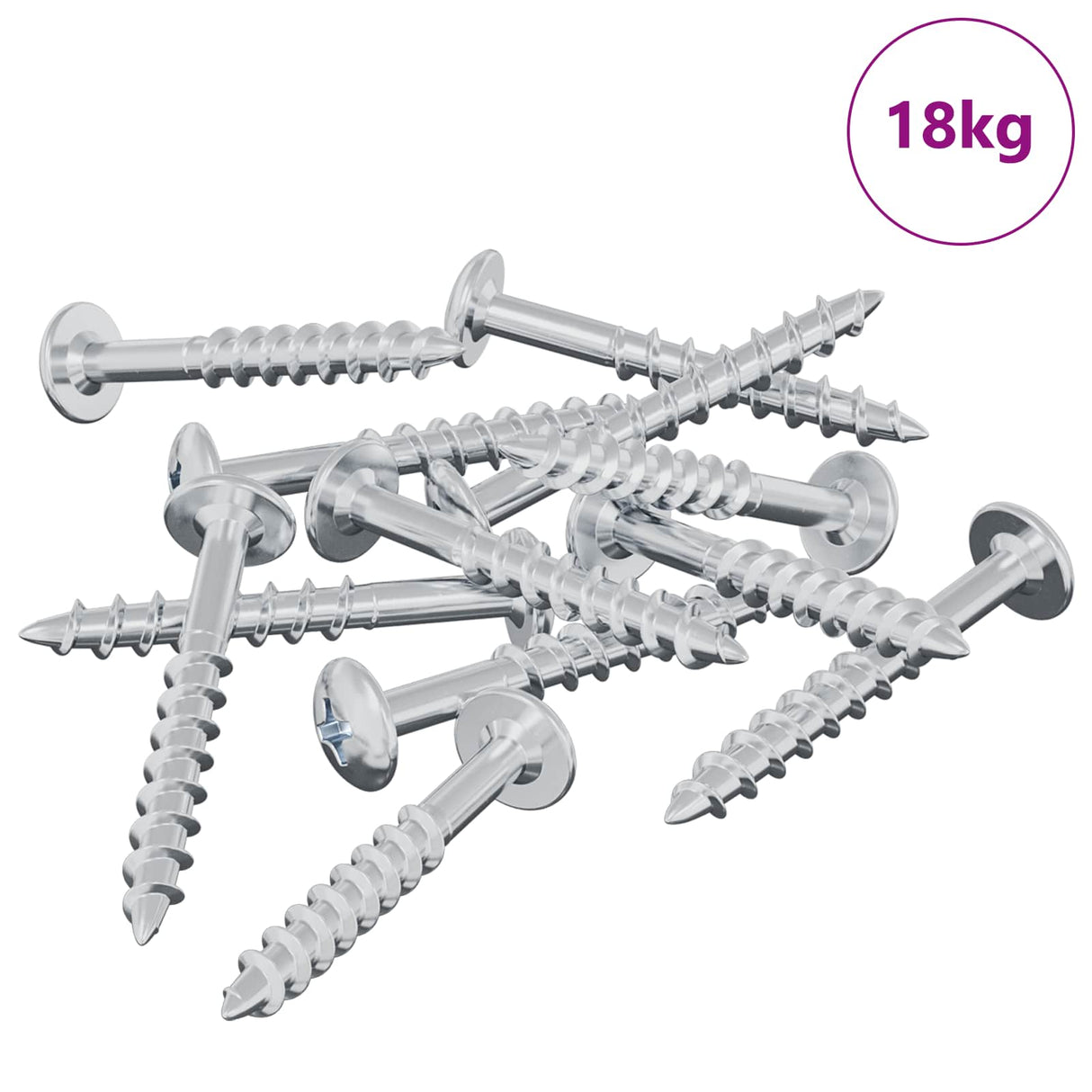 Vidaxl bout 7792 pcs zilver 9,8 x 35 mm ijzer