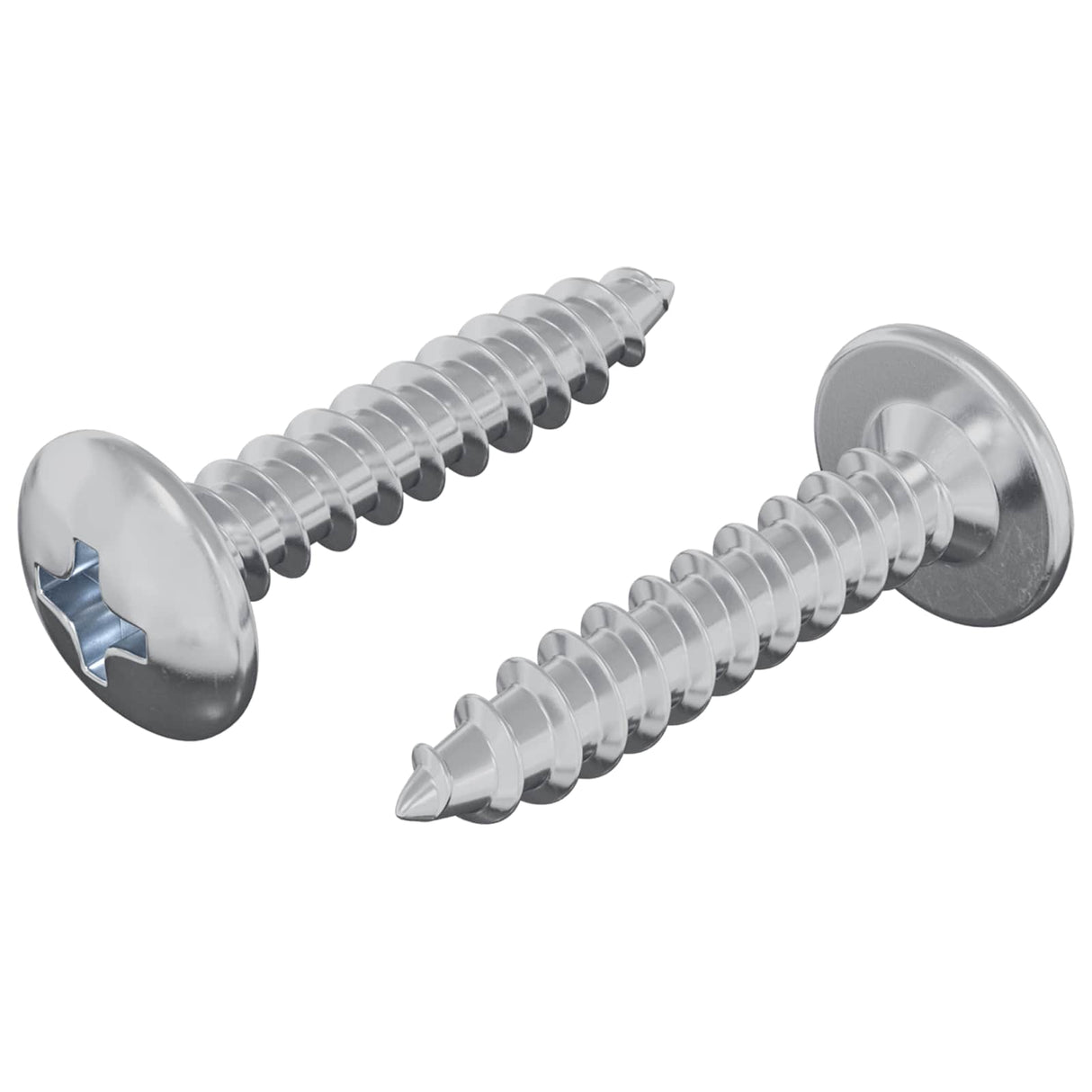 Vidaxl zelftappende nagel 2 pcs verzinkt 4 x 20 mm staal