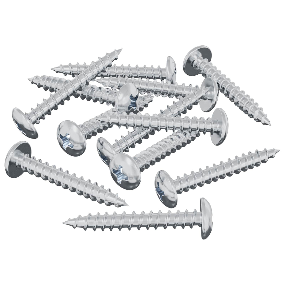 Vidaxl houten schroef 8182 pcs zilver m4 x 28 mm ijzer