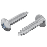 Vidaxl houten schroeven 2 pcs zilver m4 x 20 mm staal