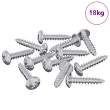 Vidaxl houten schroeven 10976 pcs zilver staal