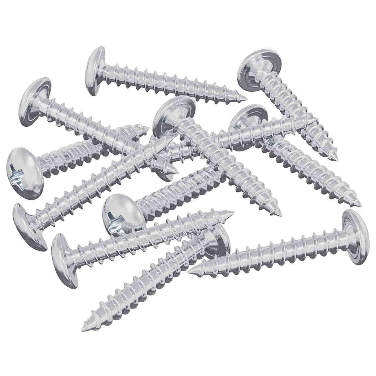 Vidaxl houten schroeven 12 pcs zilver m4 x 25 mm staal