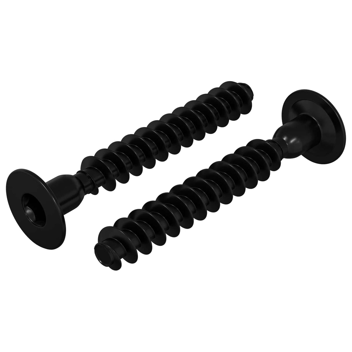 Vidaxl socket cap head schroef 2 pcs zwart m5 x 40 mm ijzer