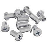 Vidaxl slotmoer 2857 pcs nikkel staal