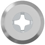 Vidaxl slotmoer 12 pcs zilver m6 x 15 mm staal