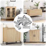 Vidaxl slotmoer 2857 pcs zilver staal