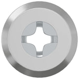 Vidaxl slotmoer 2857 pcs zilver staal