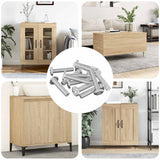 Vidaxl slotschroef effen 2647 pcs zilver staal