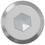 Vidaxl slotschroef effen 2647 pcs zilver staal