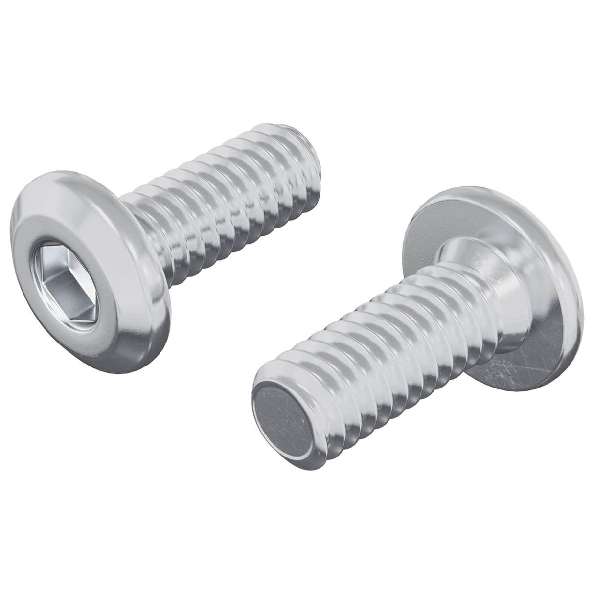 Vidaxl vergrendelingsschroef 2 pcs zilver m6 x 15 mm staal