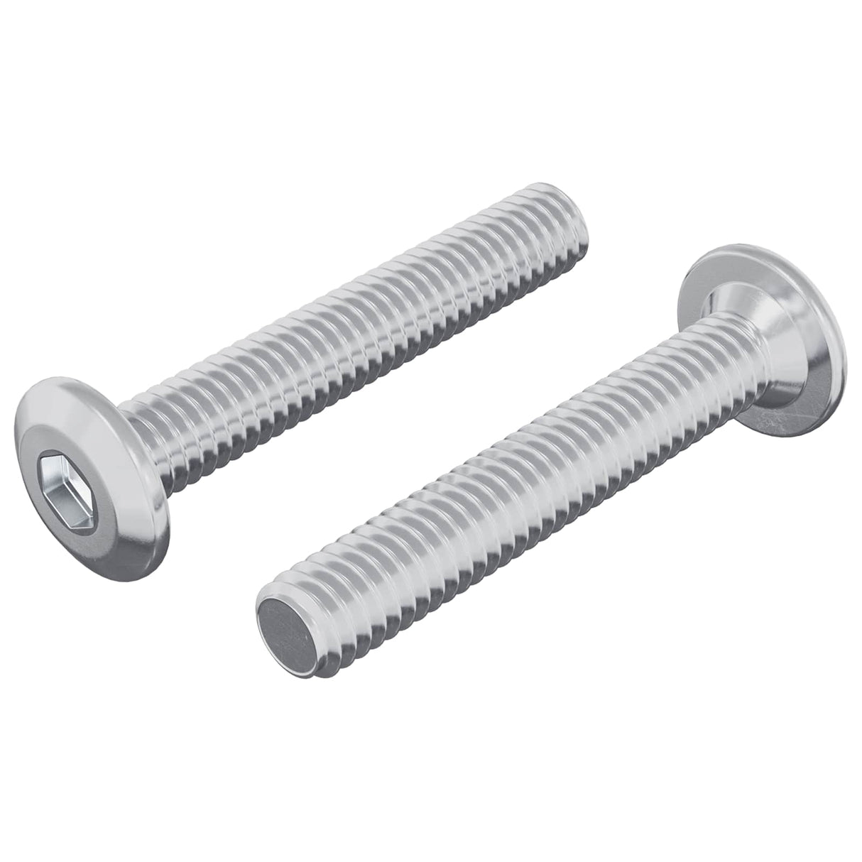 Vidaxl vergrendelingsschroef 2 pcs zilver m6 x 35 mm staal