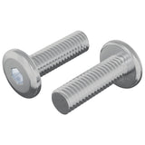 Vidaxl bout 2 pcs zilver 8 x 25 mm staal