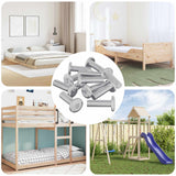 Vidaxl bout 1593 pcs zilver 8 x 25 mm staal