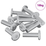 Vidaxl bout 1593 pcs zilver 8 x 25 mm staal