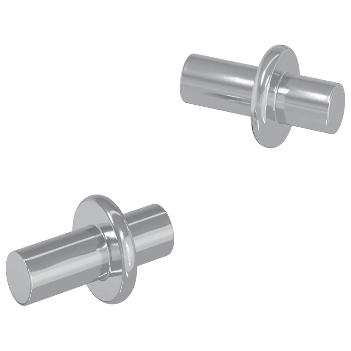 Vidaxl plankhaak 2 pcs zilver 8,6 x 8,6 x 14,6 mm staal