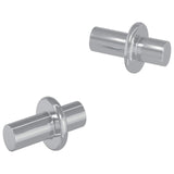 Vidaxl plankhaak 2 pcs zilver 8,6 x 8,6 x 14,6 mm staal
