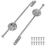 Vidaxl gasveer 2 pcs zilver 190 mm ijzer
