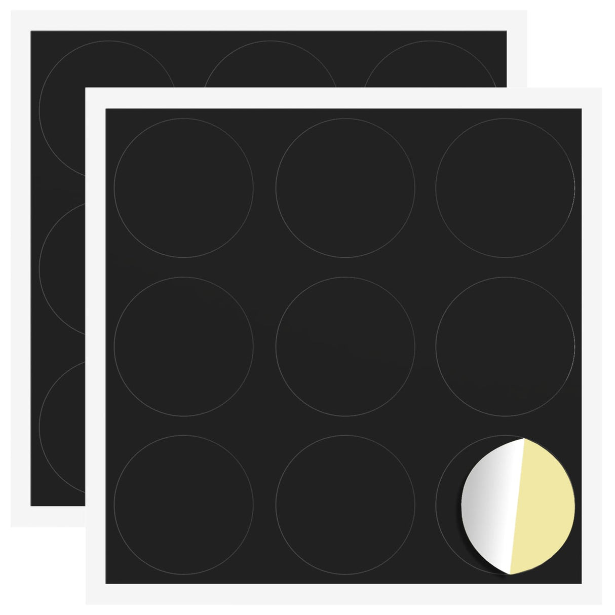 Vidaxl zelfklevende schroefhoes 2 pcs zwart ø 20 x 0,5 mm