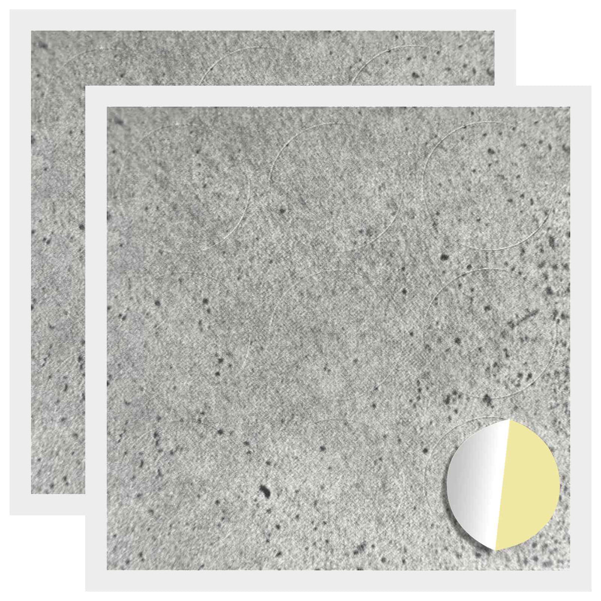 Vidaxl zelfklevende schroefhoes 2 pcs beton grijs ø 20 x 0,5 mm