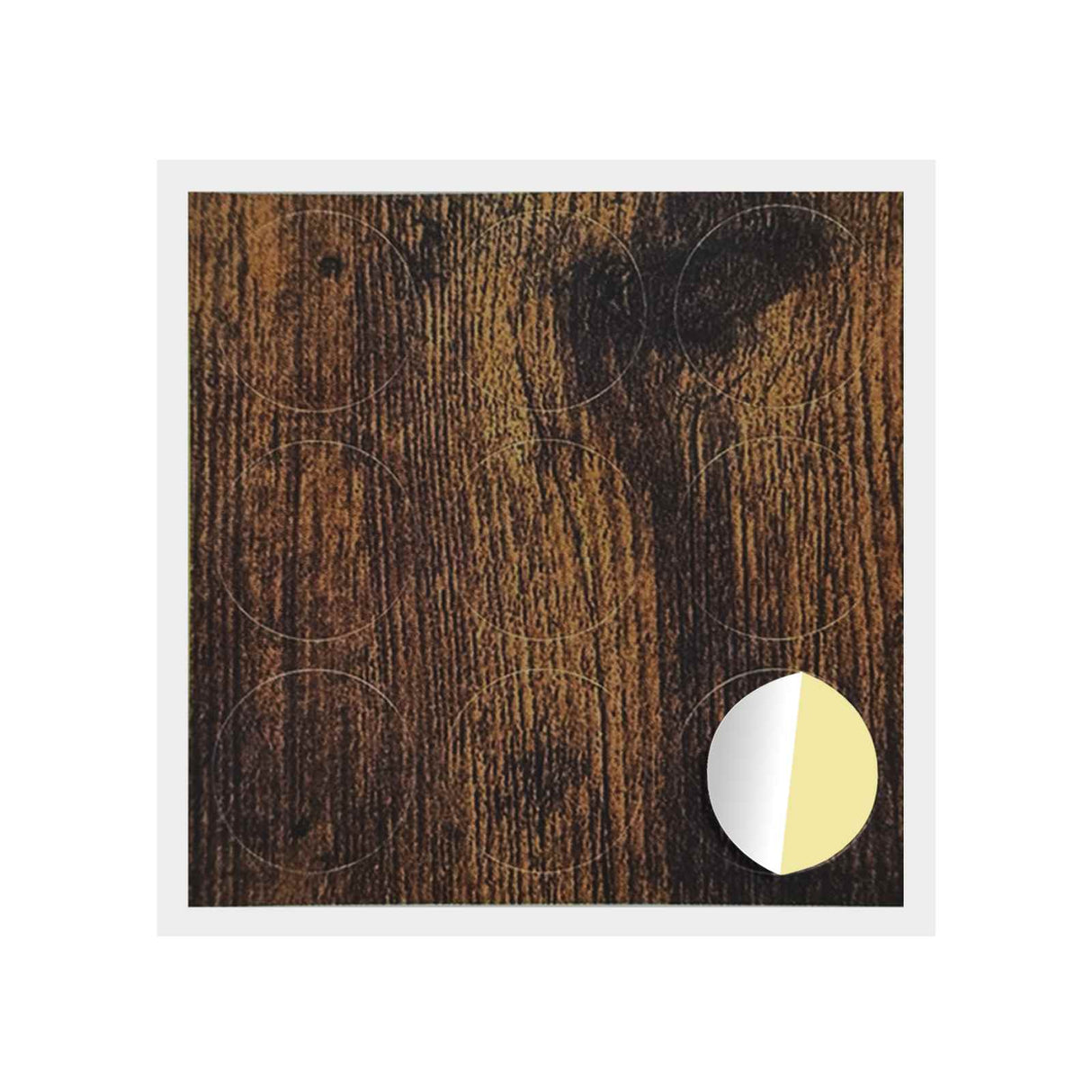 Vidaxl zelfklevende schroefhoes 12 pcs gerookt eiken ø 20 x 0,5 mm