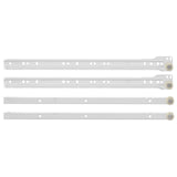 Vidaxl ladegeleider 12 pcs wit 400 mm staal