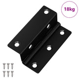Vidaxl scharnier 537 pcs zwart 38 x 17 x 60 mm ijzer