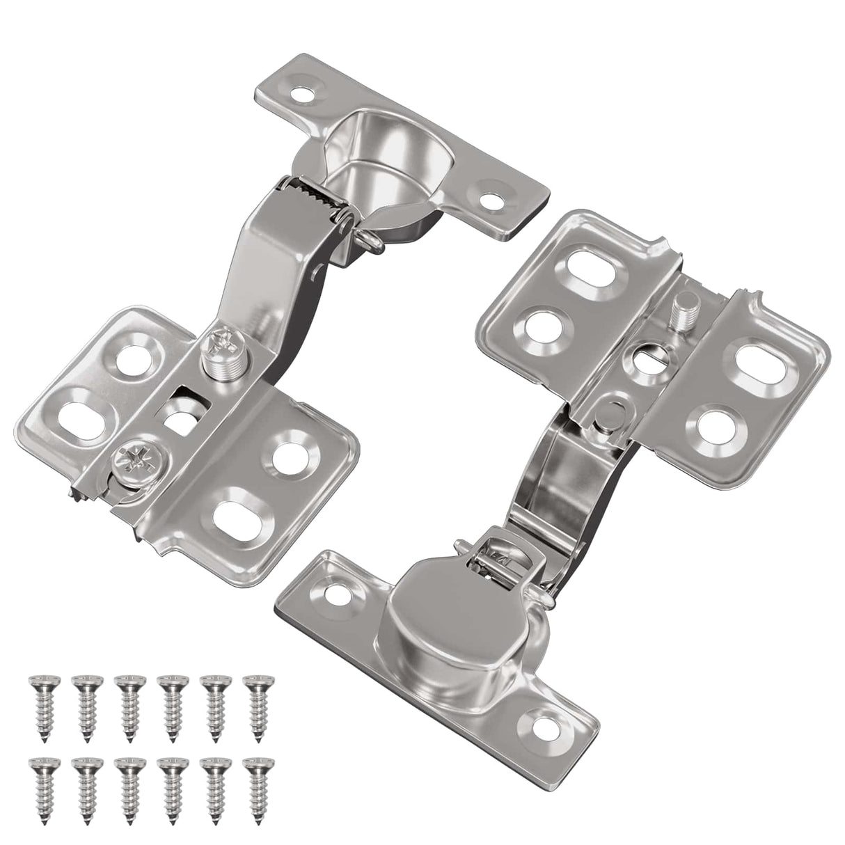 Vidaxl scharnier 2 pcs nikkel 85 x 52,5 x 9,5 mm ijzer