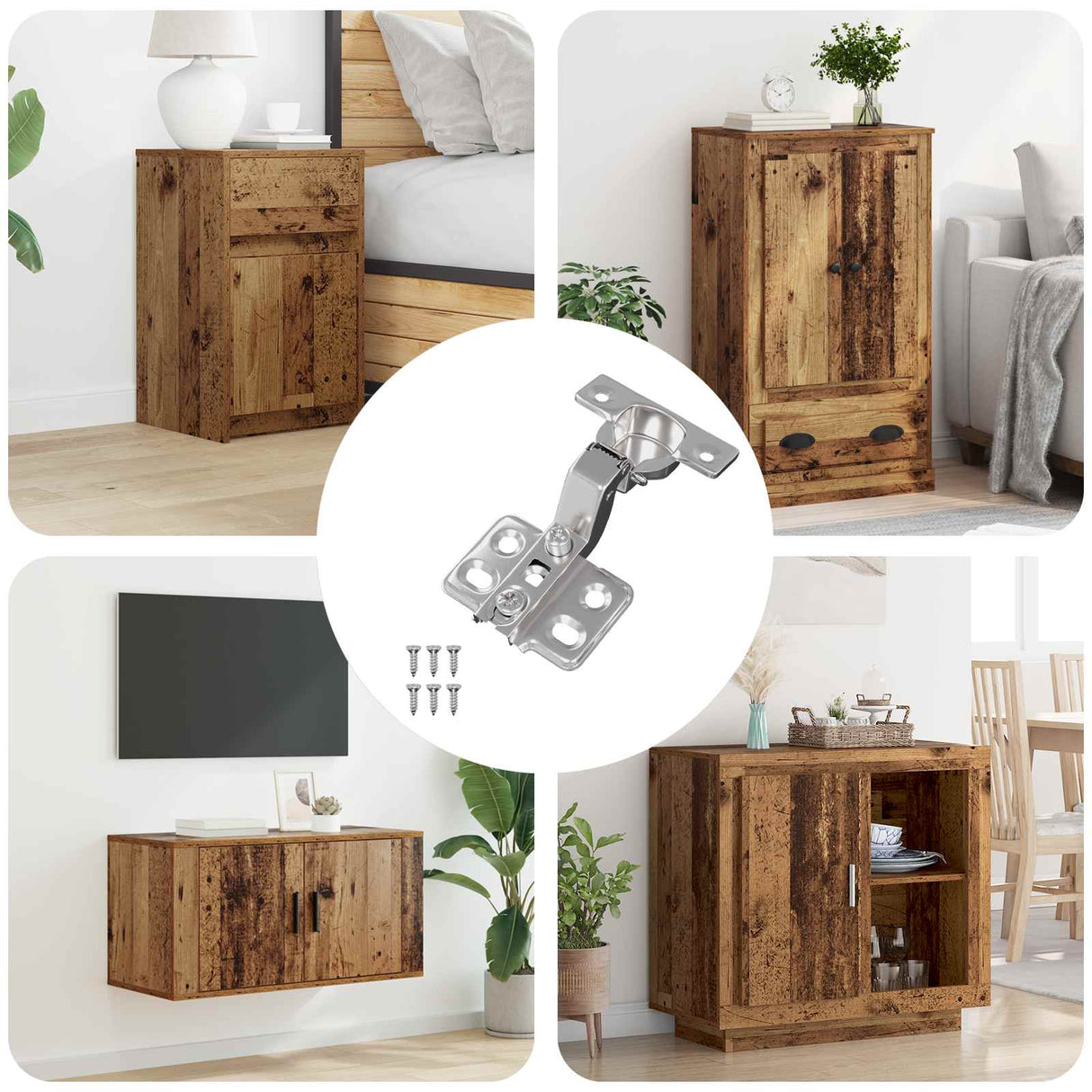 Vidaxl scharnier 254 pcs nikkel 85 x 52,5 x 9,5 mm ijzer