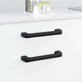Vidaxl handvat effen 2 pcs zwart 380 x 34 x 85 mm aluminium en pp