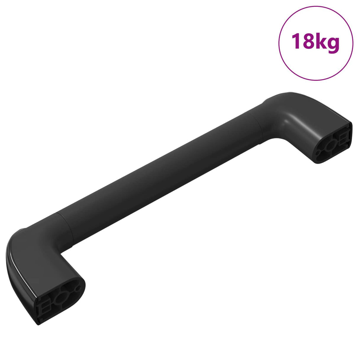 Vidaxl handvat effen 69 pcs zwart 380 x 34 x 85 mm aluminium en pp