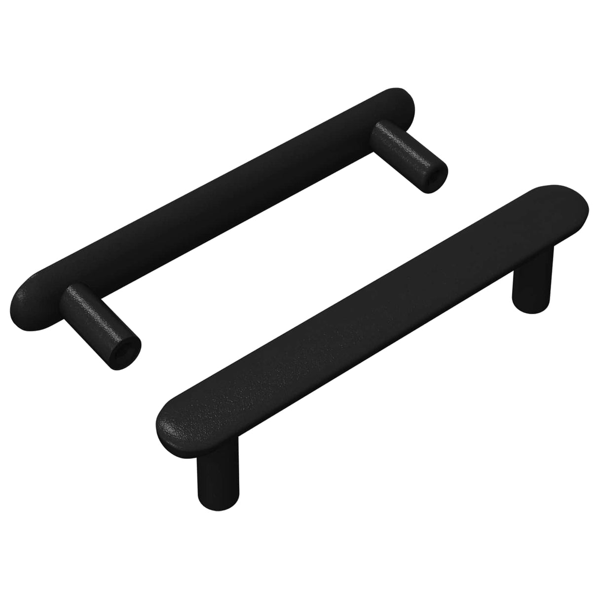 Vidaxl kasthandgreep 2 pcs zwart 121 x 16.6 x 28.3 mm ijzer