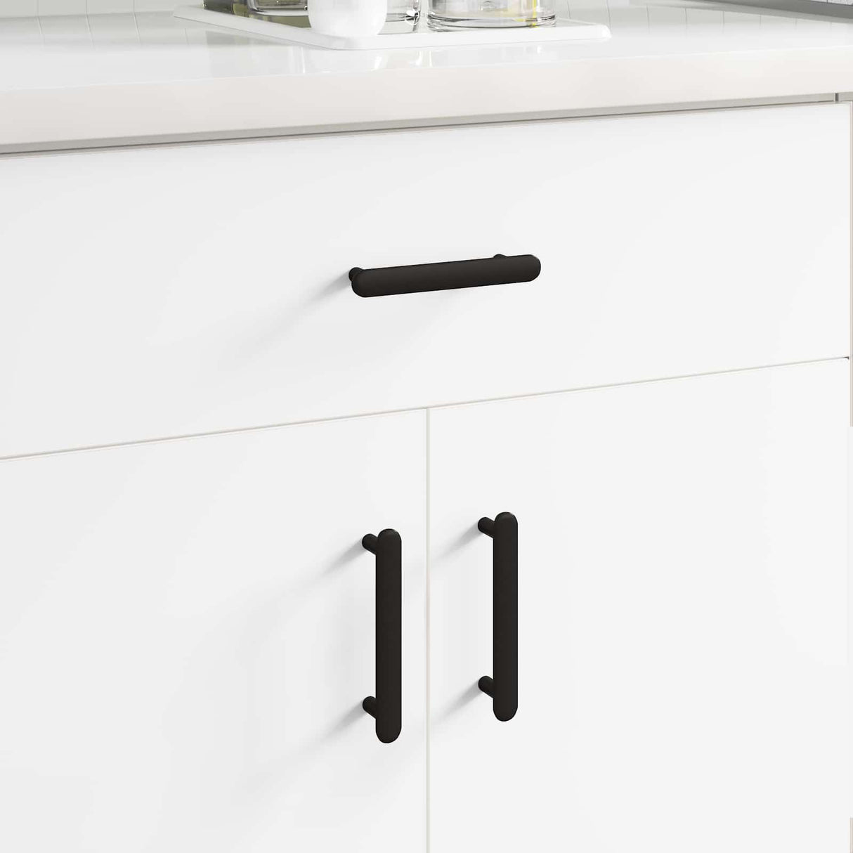 Vidaxl kasthandgreep 12 pcs zwart 121 x 16.6 x 28.3 mm ijzer