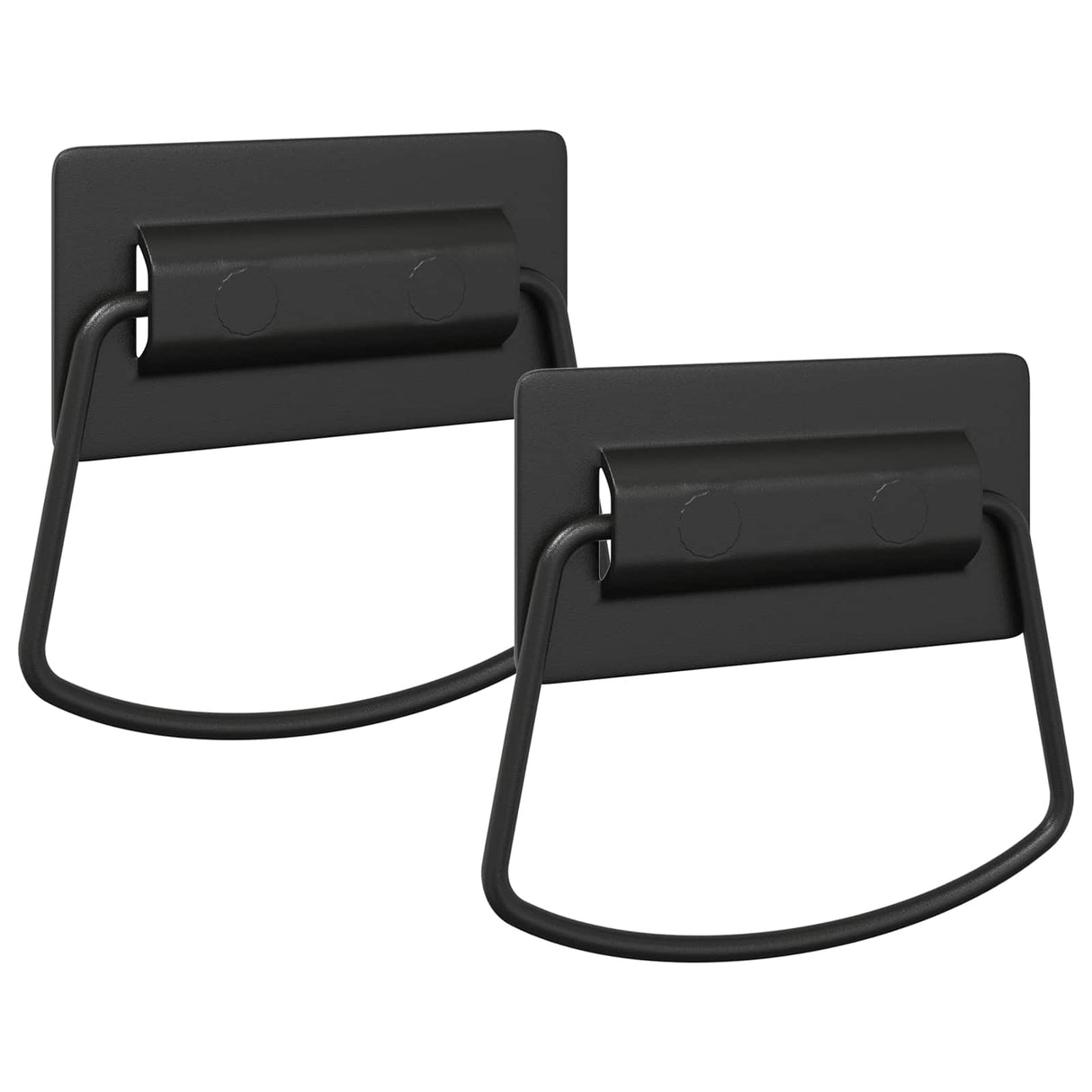 Vidaxl kast handvatten 2 pcs zwart 85 x 45 mm metaal