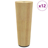 Vidaxl meubelpoten 12 pcs bruin ø 44 x 100 mm massief eucalyptus hout