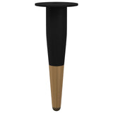 Vidaxl meubelpoten 2 pcs zwart en goud ø 40 x 98 mm ijzer