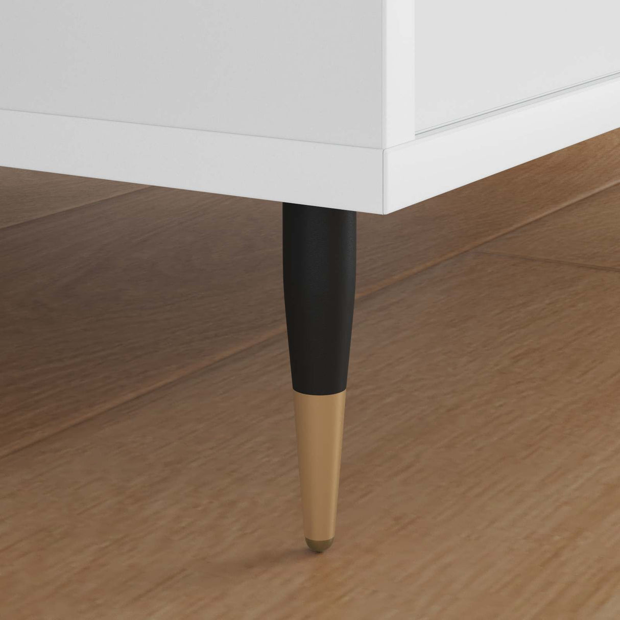 Vidaxl meubelpoten 12 pcs zwart en goud ø 40 x 98 mm ijzer