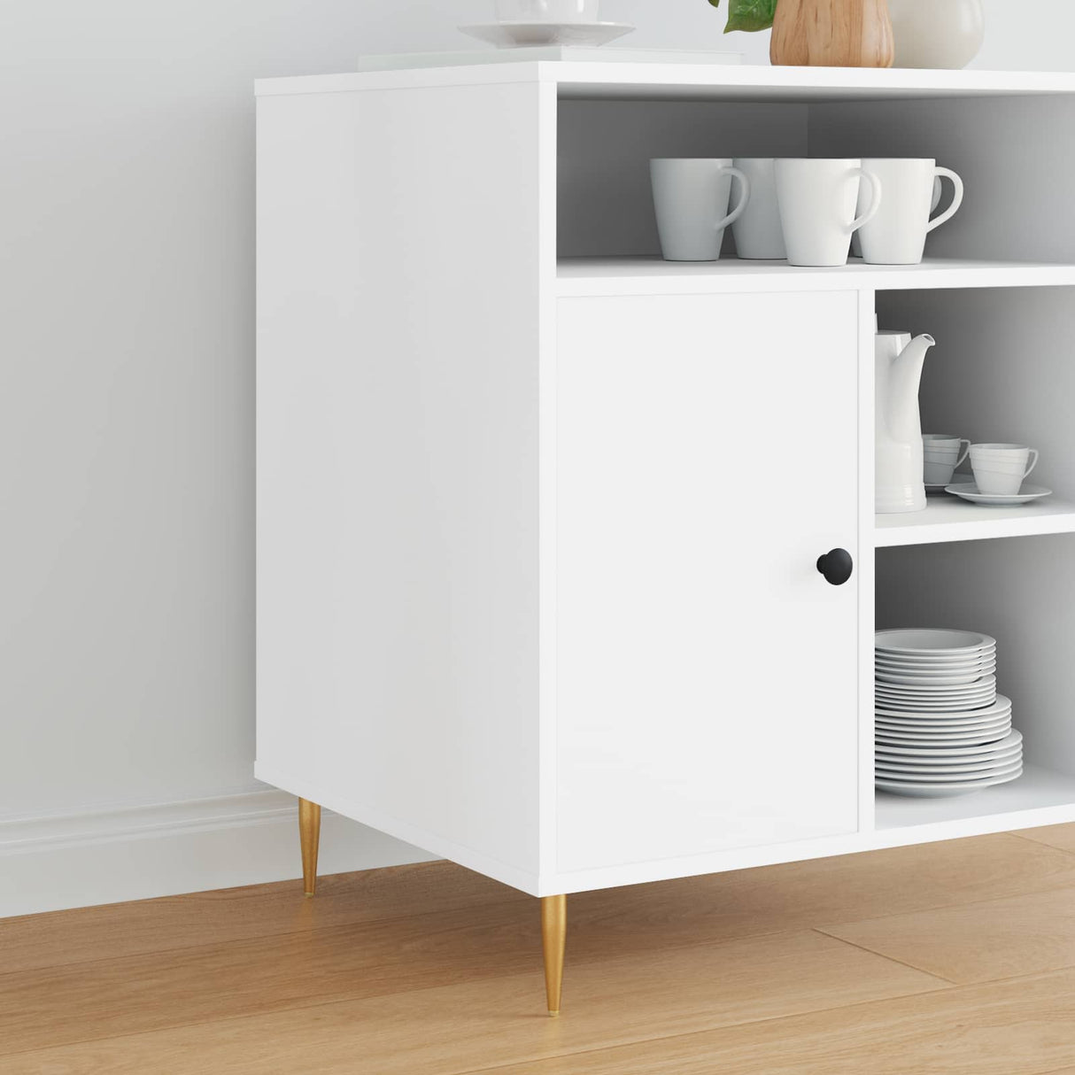 Vidaxl staande poten 2 pcs goud 98 x 40 mm ijzer