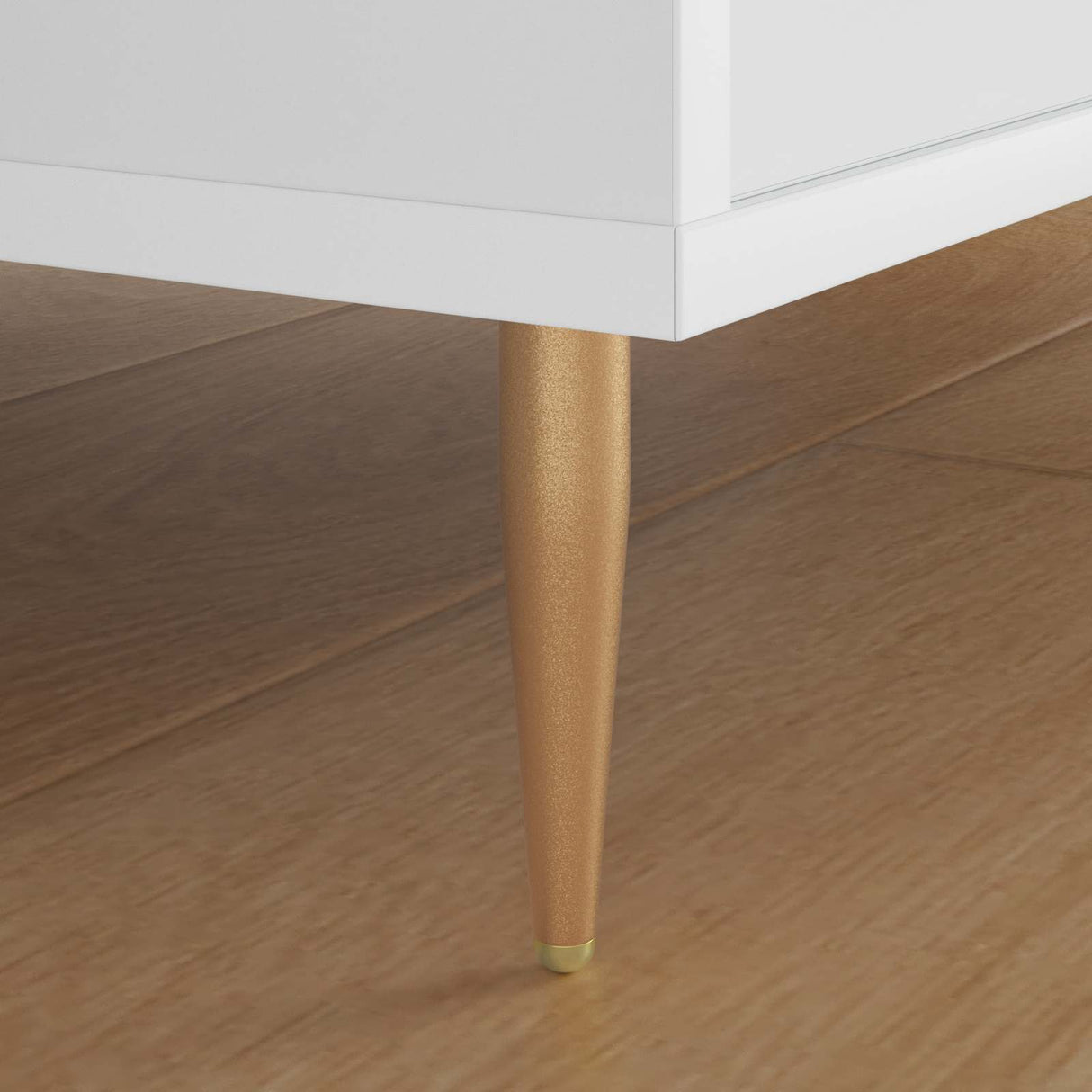 Vidaxl staande poten 2 pcs goud 98 x 40 mm ijzer