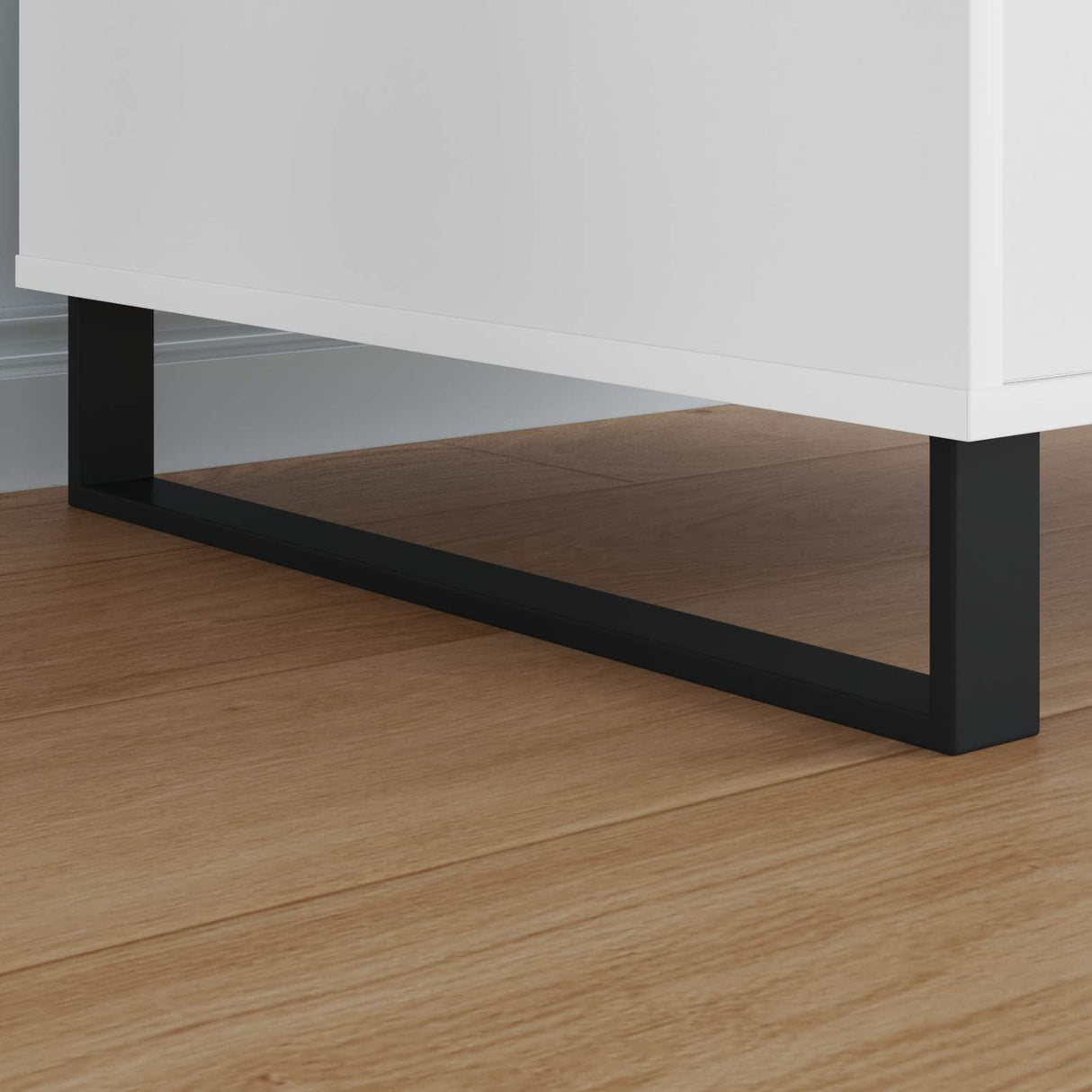 Vidaxl meubelpoten 12 pcs zwart 546 x 40,5 x 100 mm ijzer