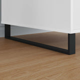 Vidaxl meubelpoten 2 pcs zwart 596 x 40,5 x 100 mm ijzer