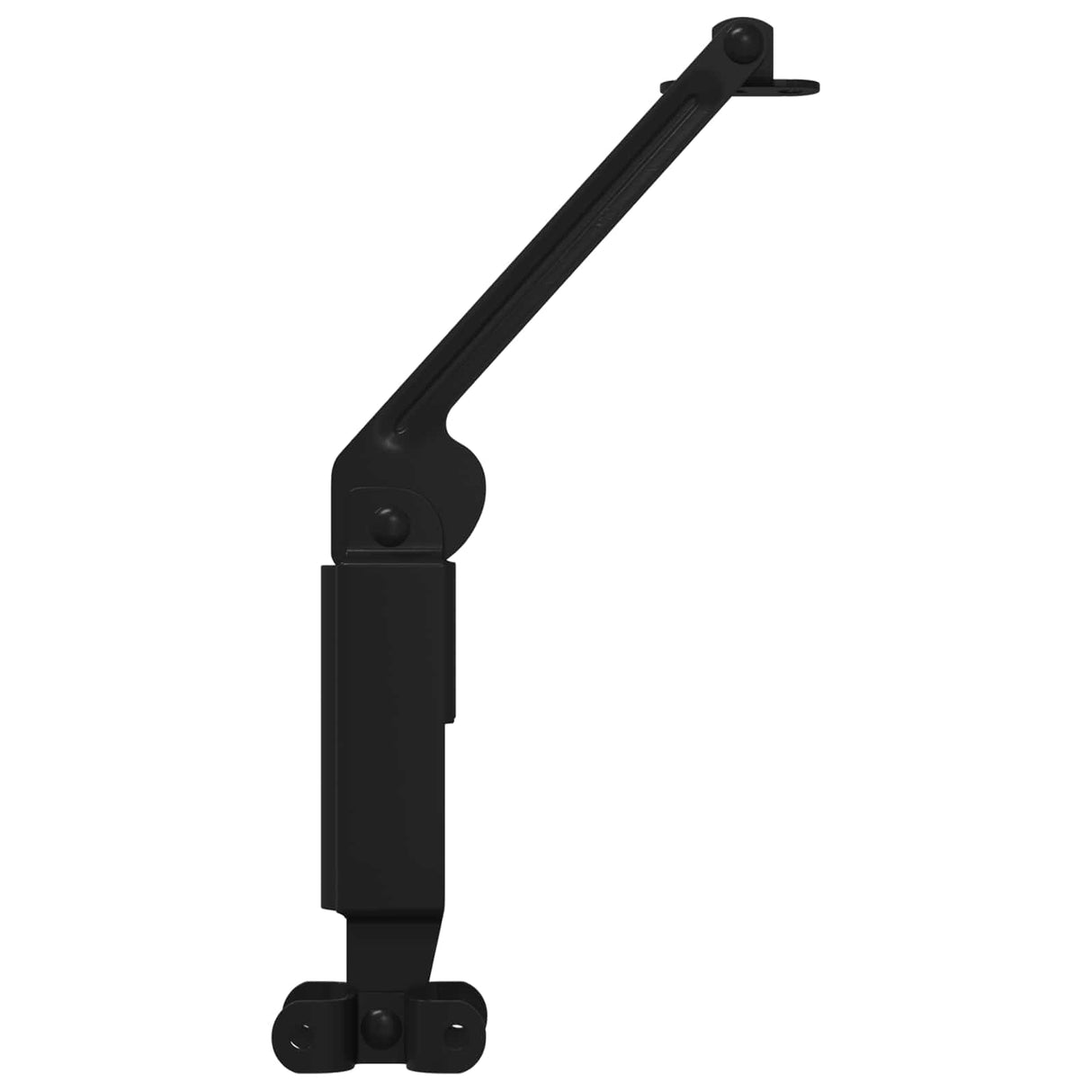 Vidaxl deksel ondersteunend scharnier 12 pcs zwart 192 x 32 x 50 mm