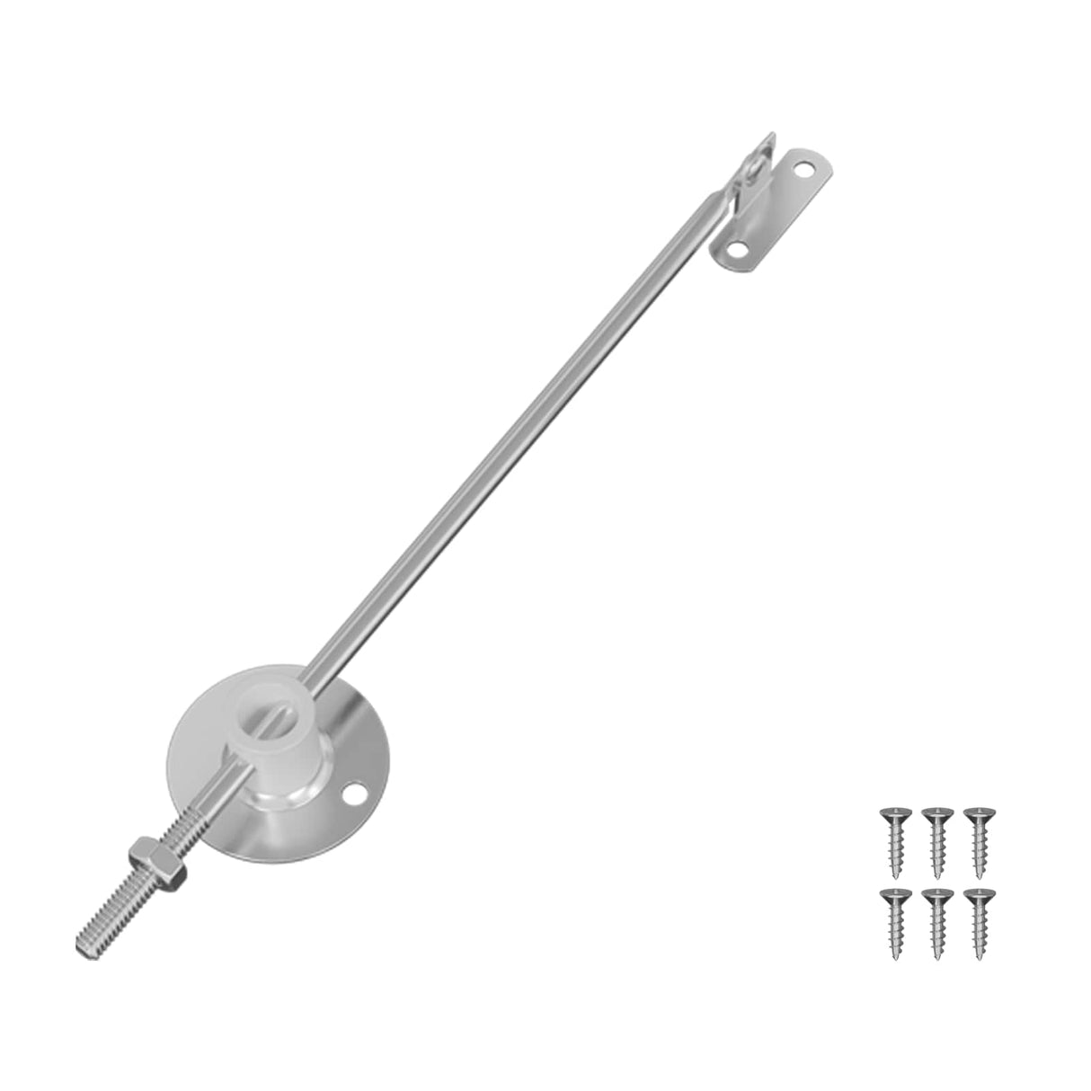 Vidaxl deksel ondersteunend scharnier 12 pcs zilver 194 x 36 x 18 mm