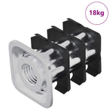 Vidaxl draadbuis invoeg 1818 pcs zwart en zilver 15,8 x 15,8 x 22,5 mm