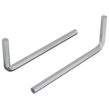 Vidaxl zeskantsleutel 2 pcs zilver 32 x 86 mm staal