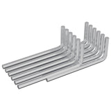 Vidaxl zeskantsleutel 2118 pcs zilver 32 x 86 mm staal