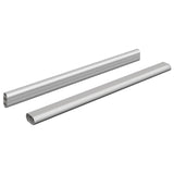 Vidaxl kaststaaf 2 pcs zilver 764 x 15 x 29 mm aluminium legering