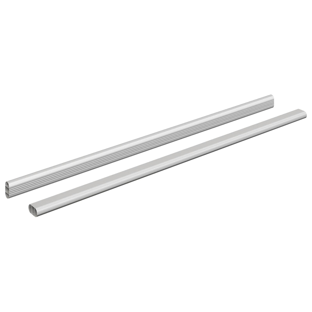 Vidaxl kaststaaf 2 pcs zilver 764 x 15 x 29 mm aluminium legering