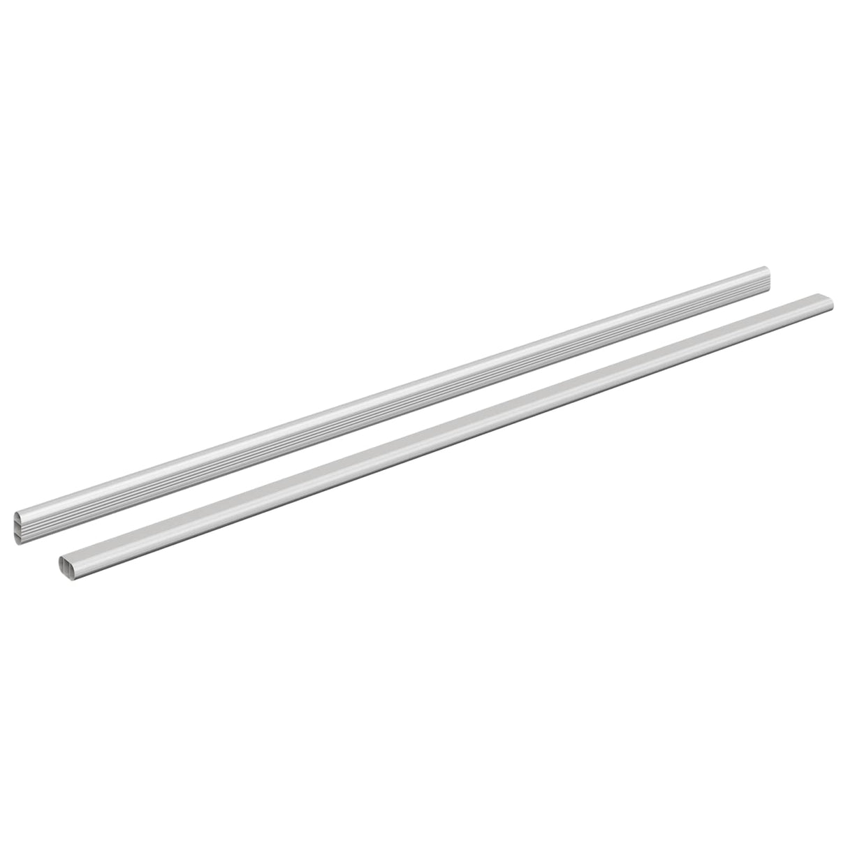 Vidaxl kaststaaf 2 pcs zilver 764 x 15 x 29 mm aluminium legering